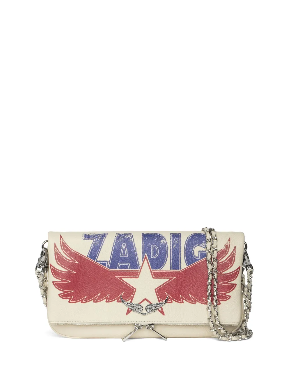 Zadig&Voltaire America leren schoudertas Wit