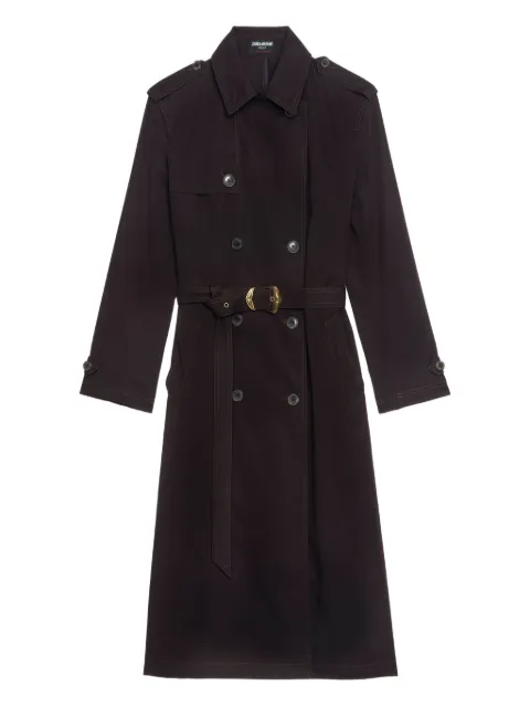 Zadig&Voltaire Kenar double-breasted belted trench coat