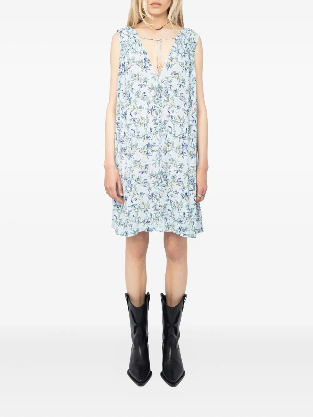 Zadig&Voltaire Rimatis mini dress - Blauw