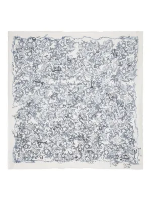 ZADIG&VOLTAIRE  スカル ライト スカーフ ストール Zadig & Voltaire Floral Print Scarf
