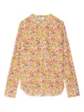 Zadig&Voltaire Tink floral-print V-neck tunic top - Yellow
