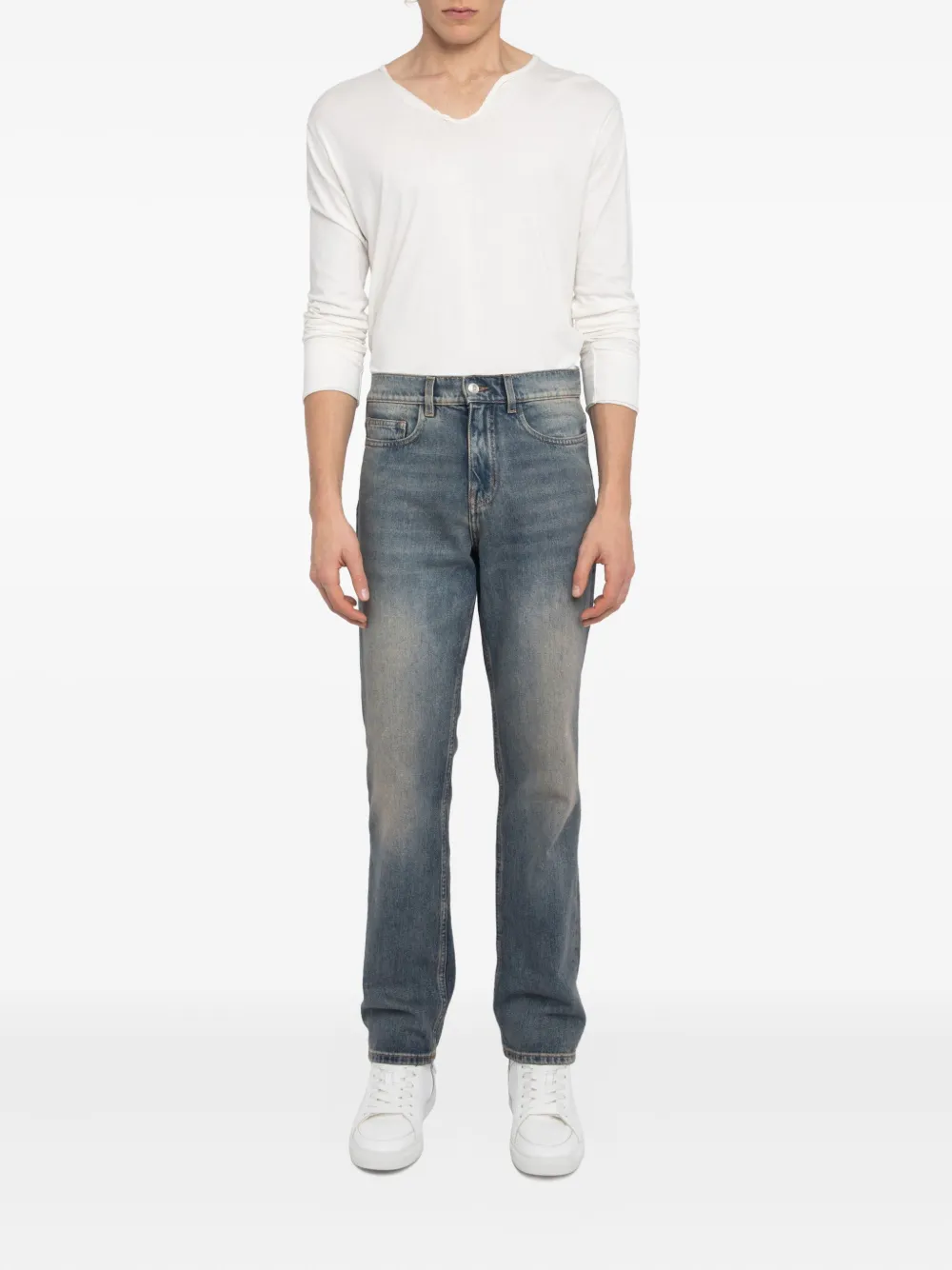 Zadig&Voltaire John jeans met vervaagd effect Blauw