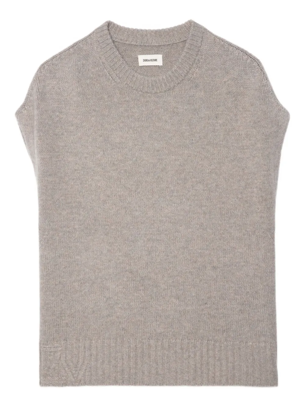 Zadig&Voltaire knitted sleeveless vest Beige