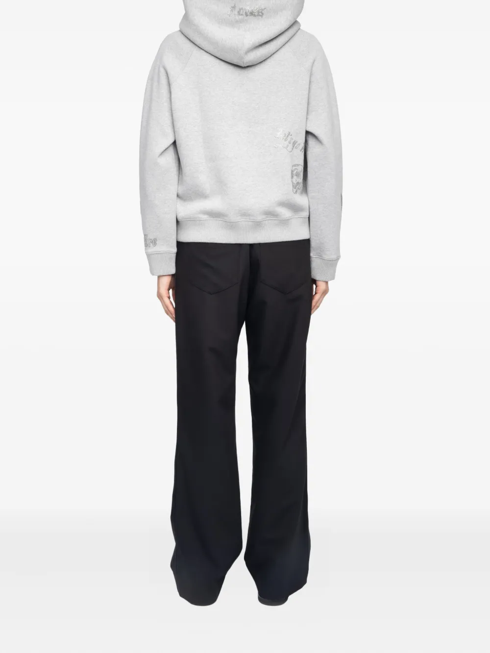 Zadig&Voltaire Georgy crystal-embellished hoodie Grijs
