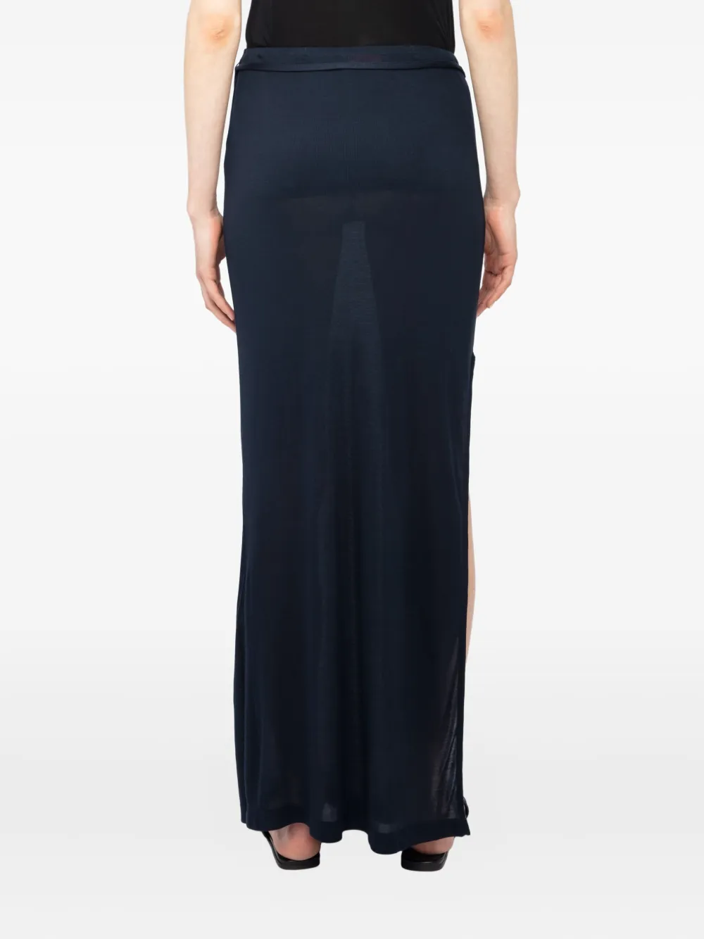 Zadig&Voltaire Maxi-rok met zijsplit Blauw