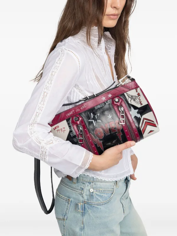 【関税込み】Sunny Moody Punk Shoulder Bag - Zadig & Voltaire Zadig&Voltaire Sunny Moody Punk graphic-print Cross Body Bag