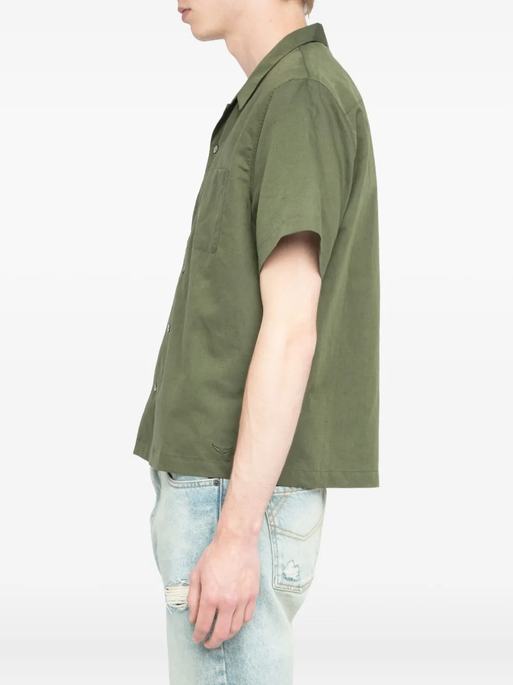 Zadig&Voltaire Overhemd met korte mouwen Groen
