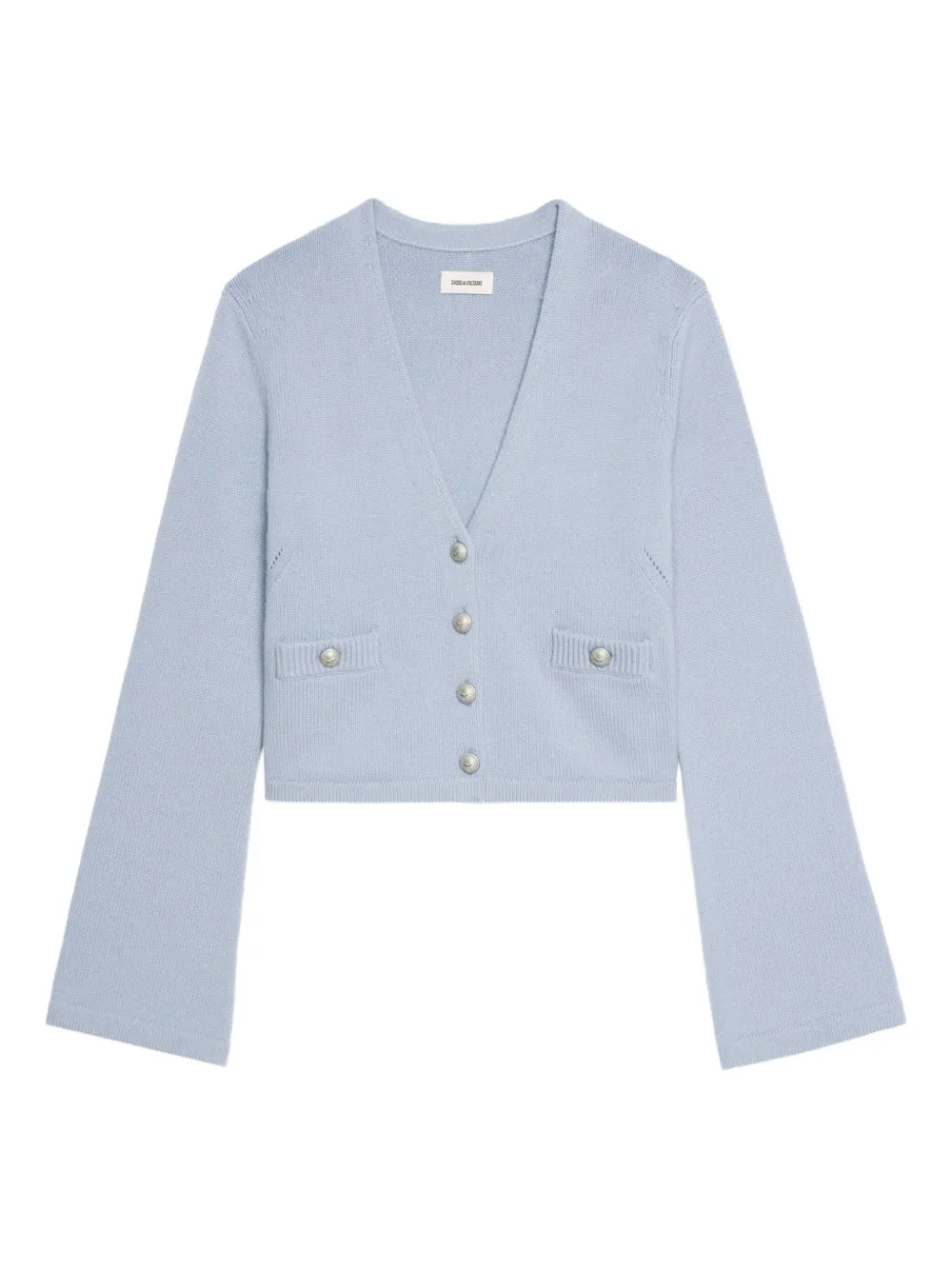 Zadig&Voltaire Kasjmier vest met wijde mouwen Blauw