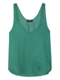 Zadig&Voltaire satin-effect sleeveless top - Green