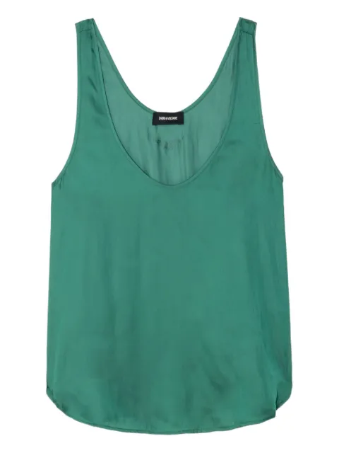 Zadig&Voltaire satin-effect sleeveless top