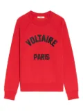 Zadig&Voltaire logo-lettering sweatshirt - Red