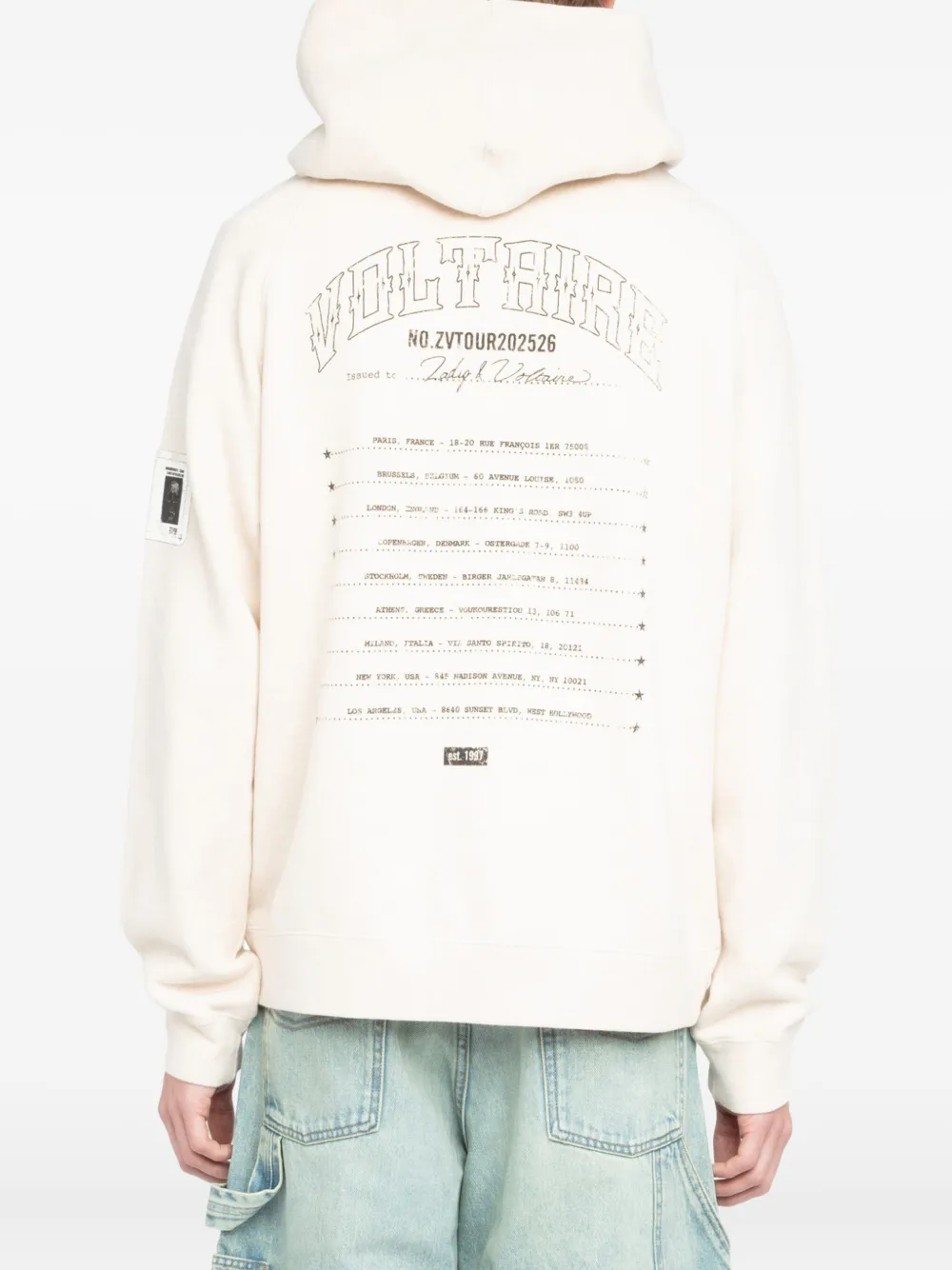 Zadig&Voltaire Hoodie met print Wit