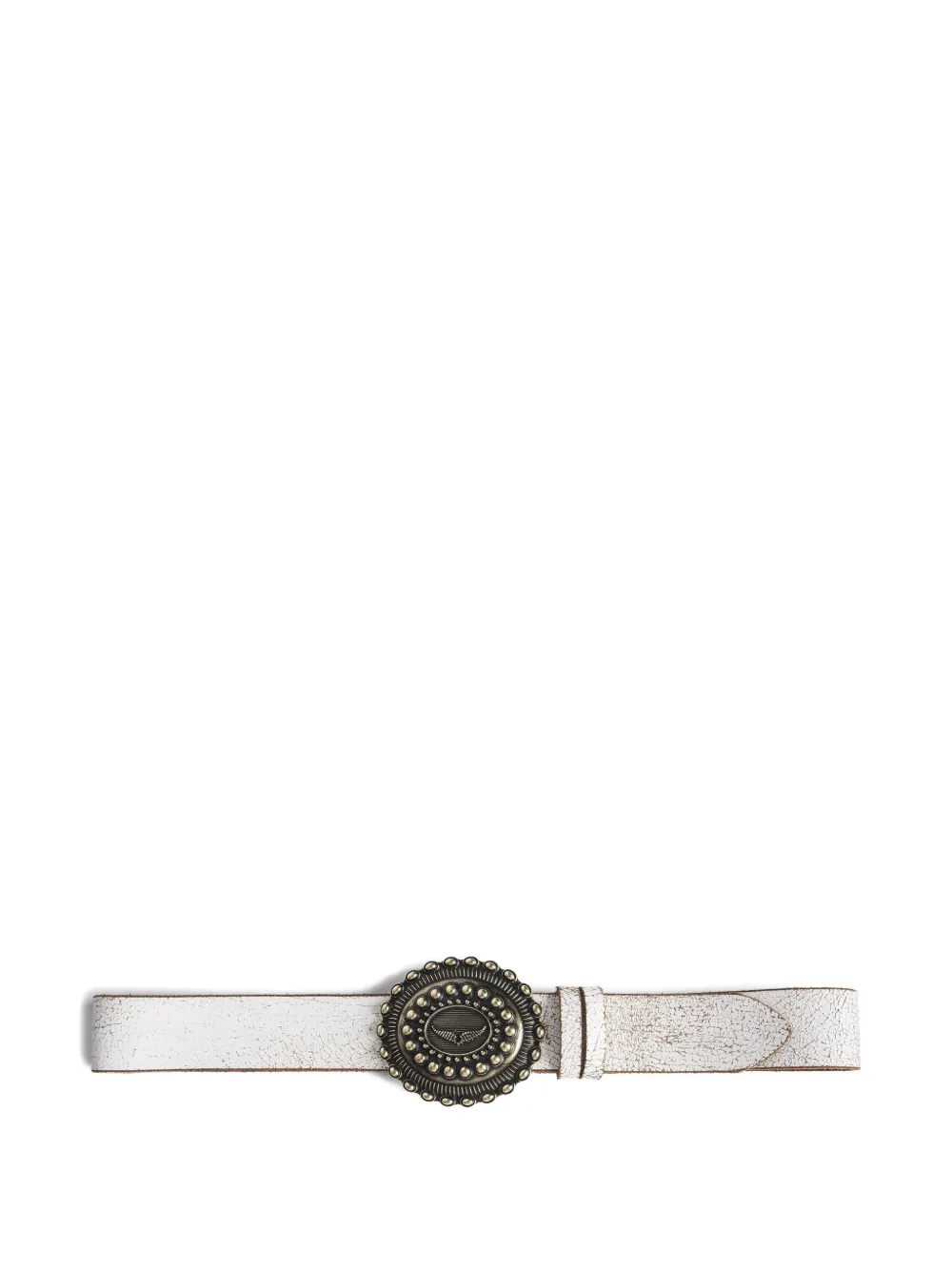 Zadig&Voltaire Leren riem WHITE