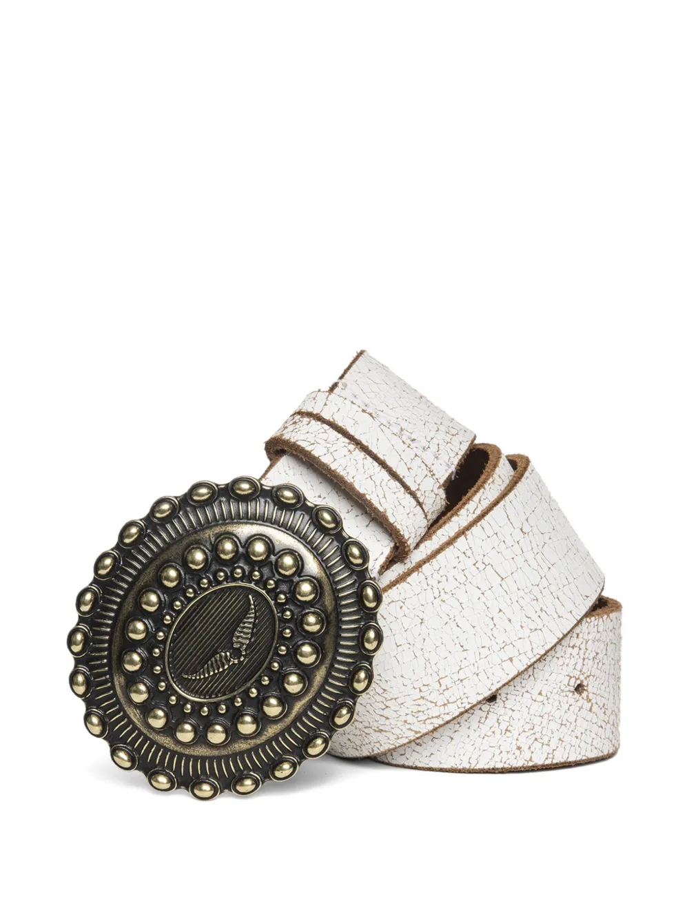Zadig&Voltaire Leren riem WHITE