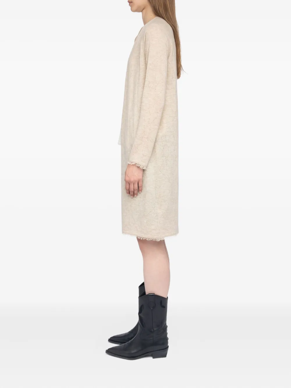 Zadig&Voltaire Vest met pointelle-ster Beige