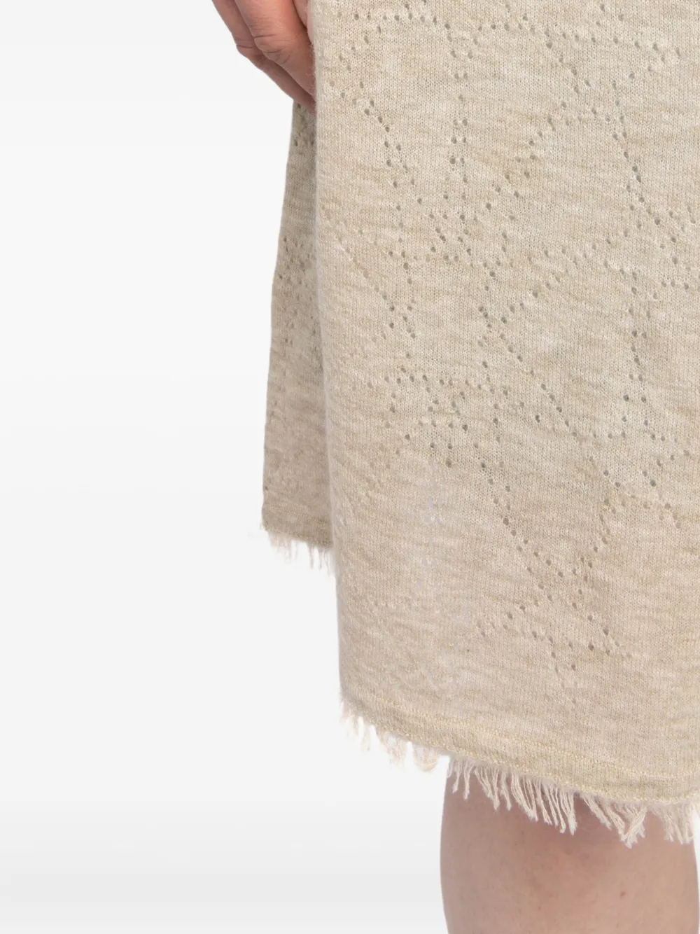 Zadig&Voltaire Vest met pointelle-ster Beige