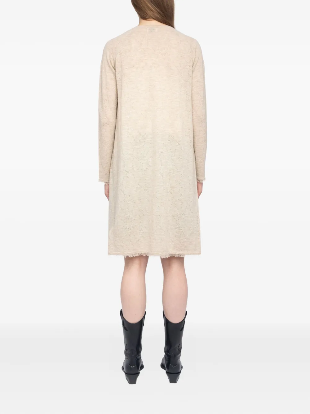Zadig&Voltaire Vest met pointelle-ster Beige