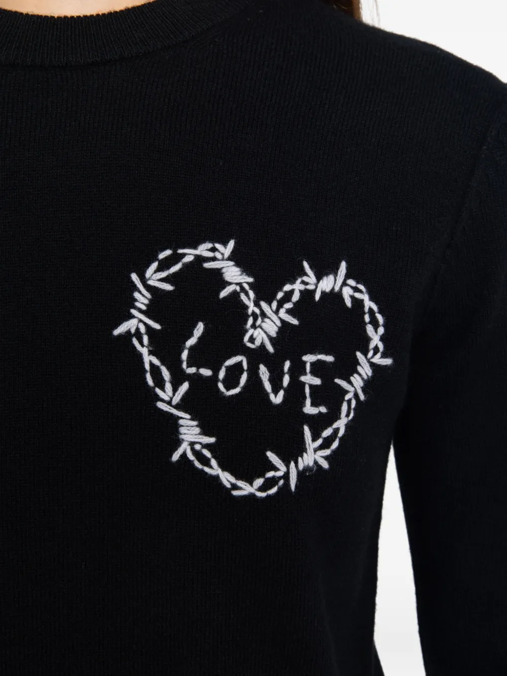 Zadig&Voltaire Trui met hartdetail Zwart