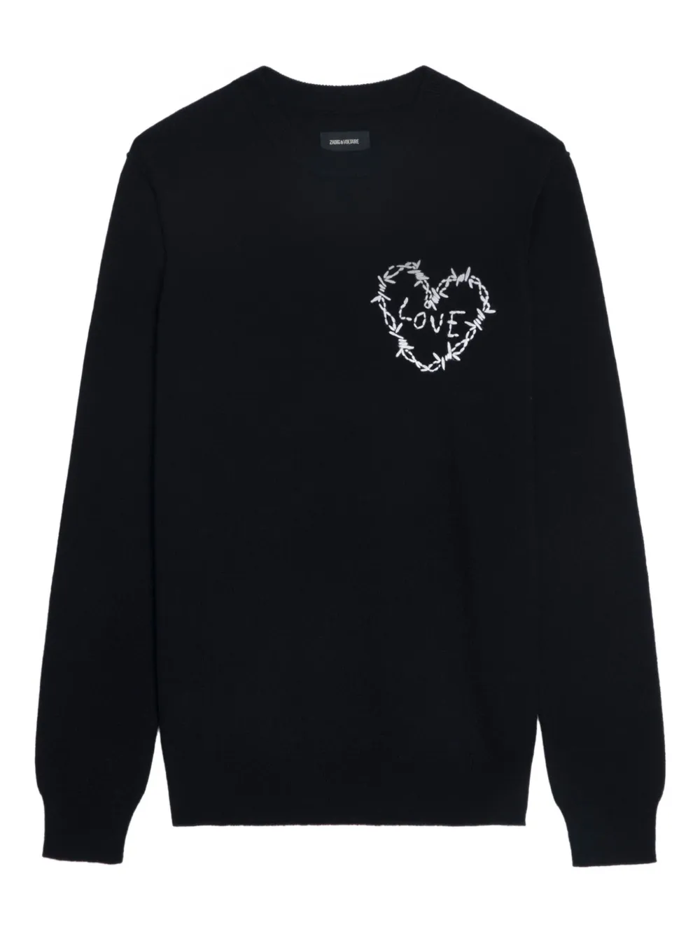Zadig&Voltaire Trui met hartdetail Zwart