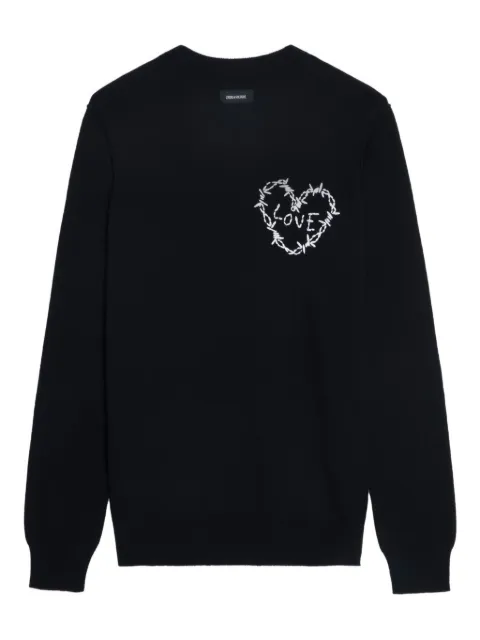 Zadig&Voltaire heart-detail sweater