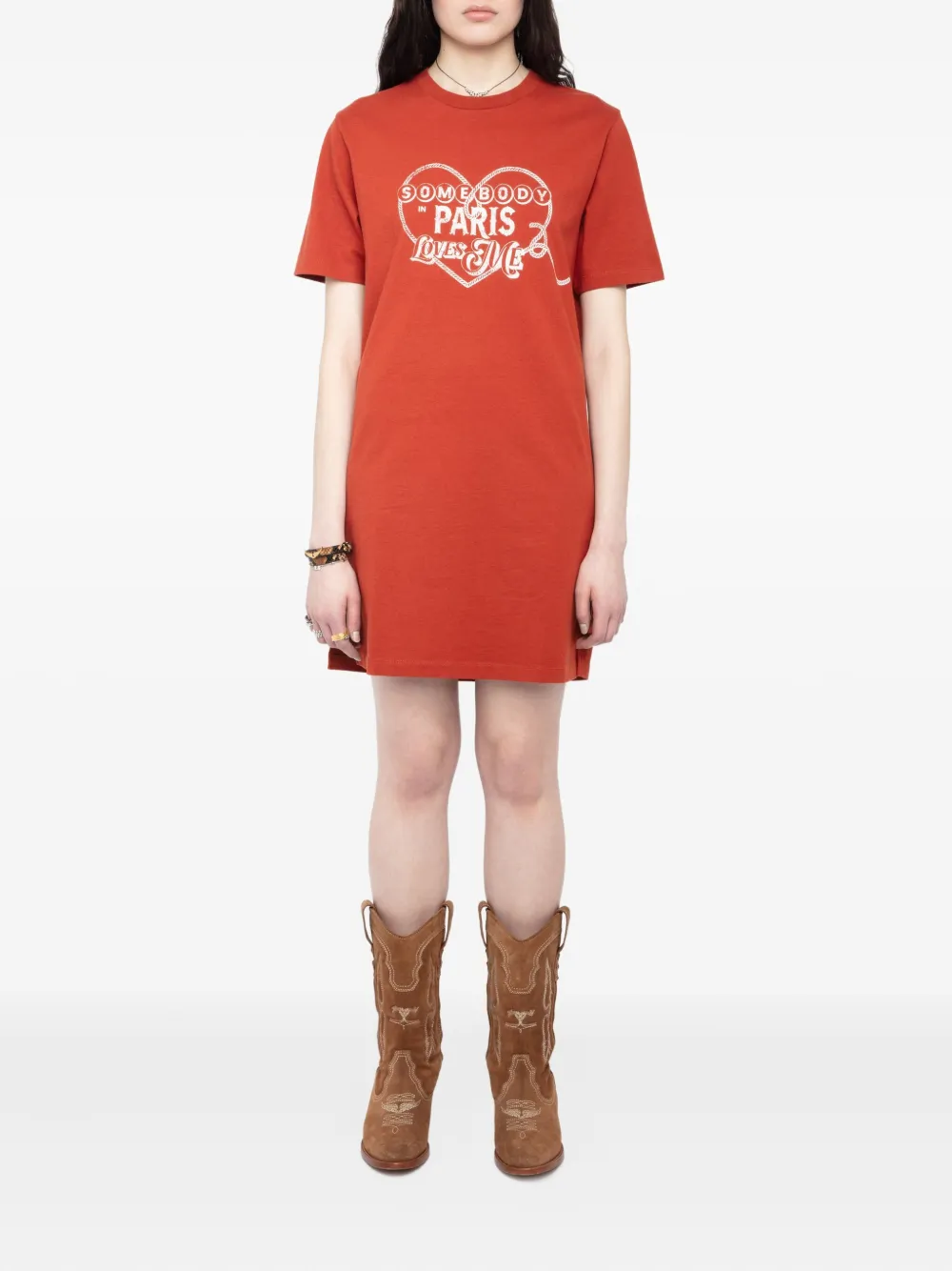 Zadig&Voltaire Dima mini dress - Oranje