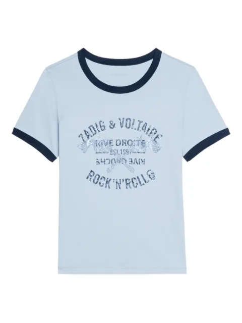 Zadig&Voltaire Woos rhinestone-embellished T-shirt