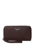 Zadig&Voltaire grained-leather wallet - Red