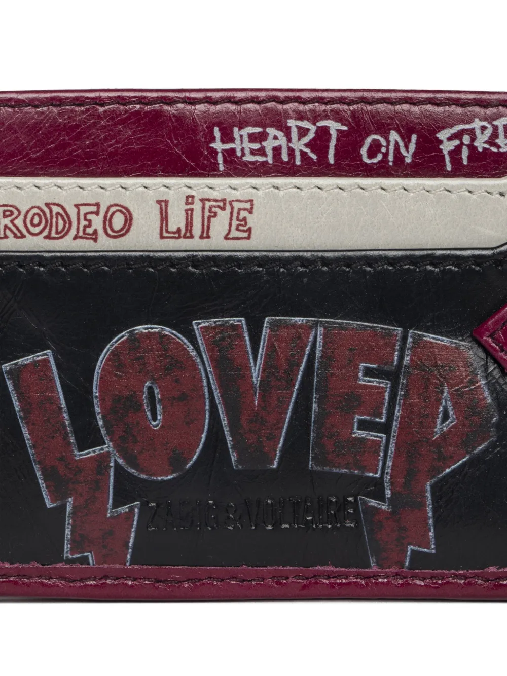 Zadig&Voltaire Sunny Pass Punk pasjeshouder Zwart