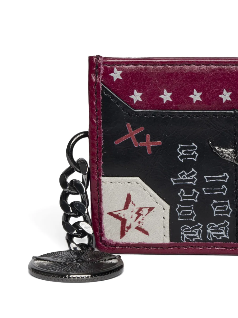 Zadig&Voltaire Sunny Pass Punk pasjeshouder Zwart