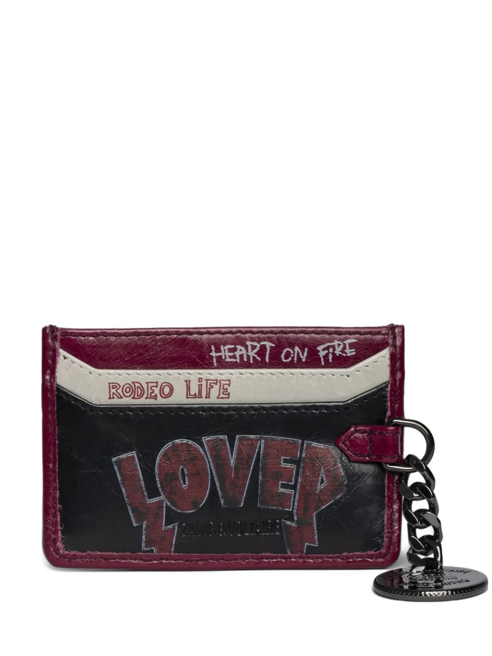 Zadig&Voltaire Sunny Pass Punk pasjeshouder Zwart