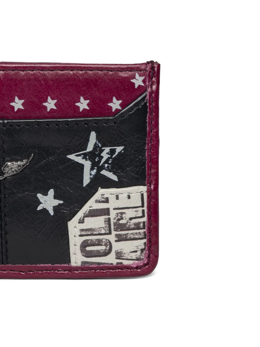 Zadig&Voltaire Sunny Pass Punk pasjeshouder Zwart