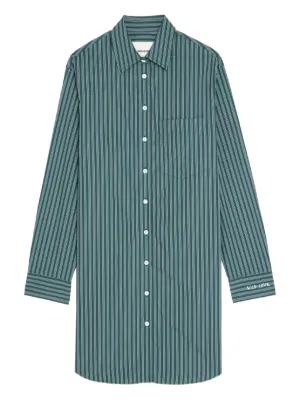 TOTEME ストライプ シャツドレス | ブラック | FARFETCH JP