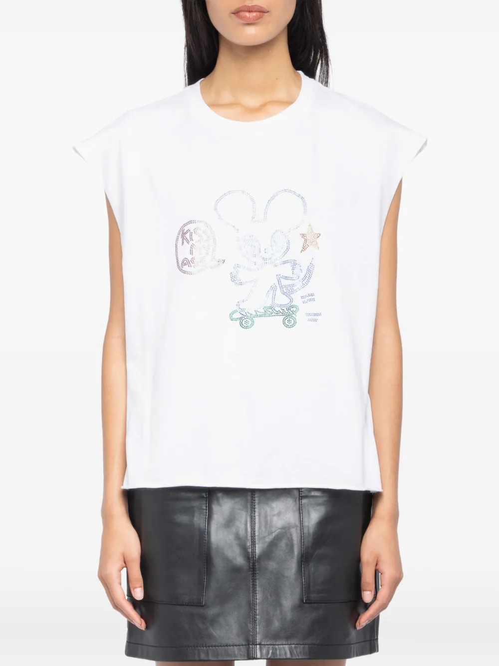 Zadig&Voltaire Cloe cotton tank top Wit