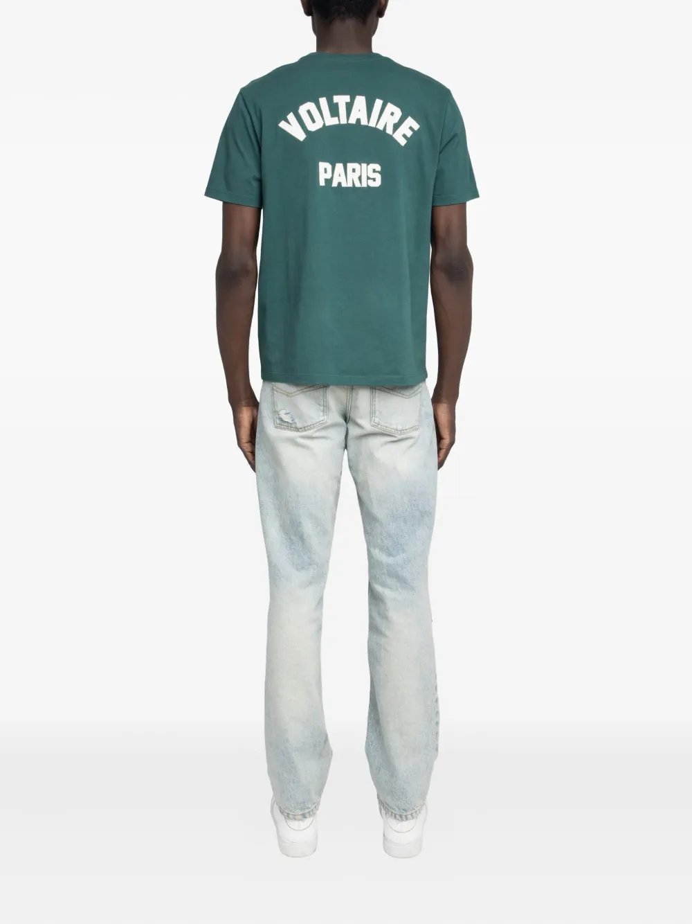 Zadig&Voltaire Tommy katoenen T-shirt met print op de achterkant Groen