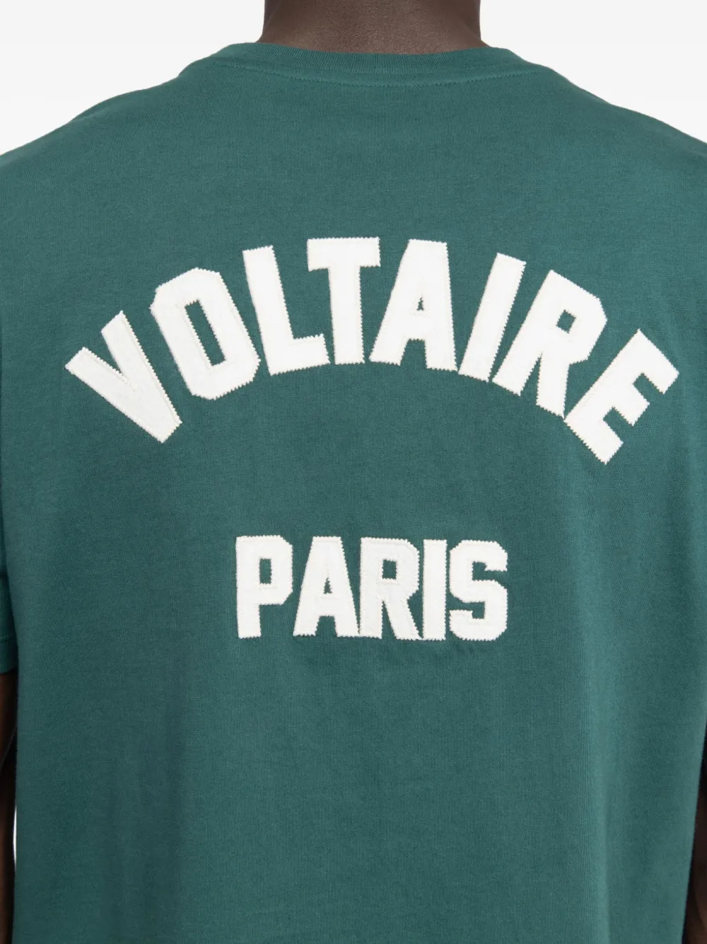 Zadig&Voltaire Tommy katoenen T-shirt met print op de achterkant Groen