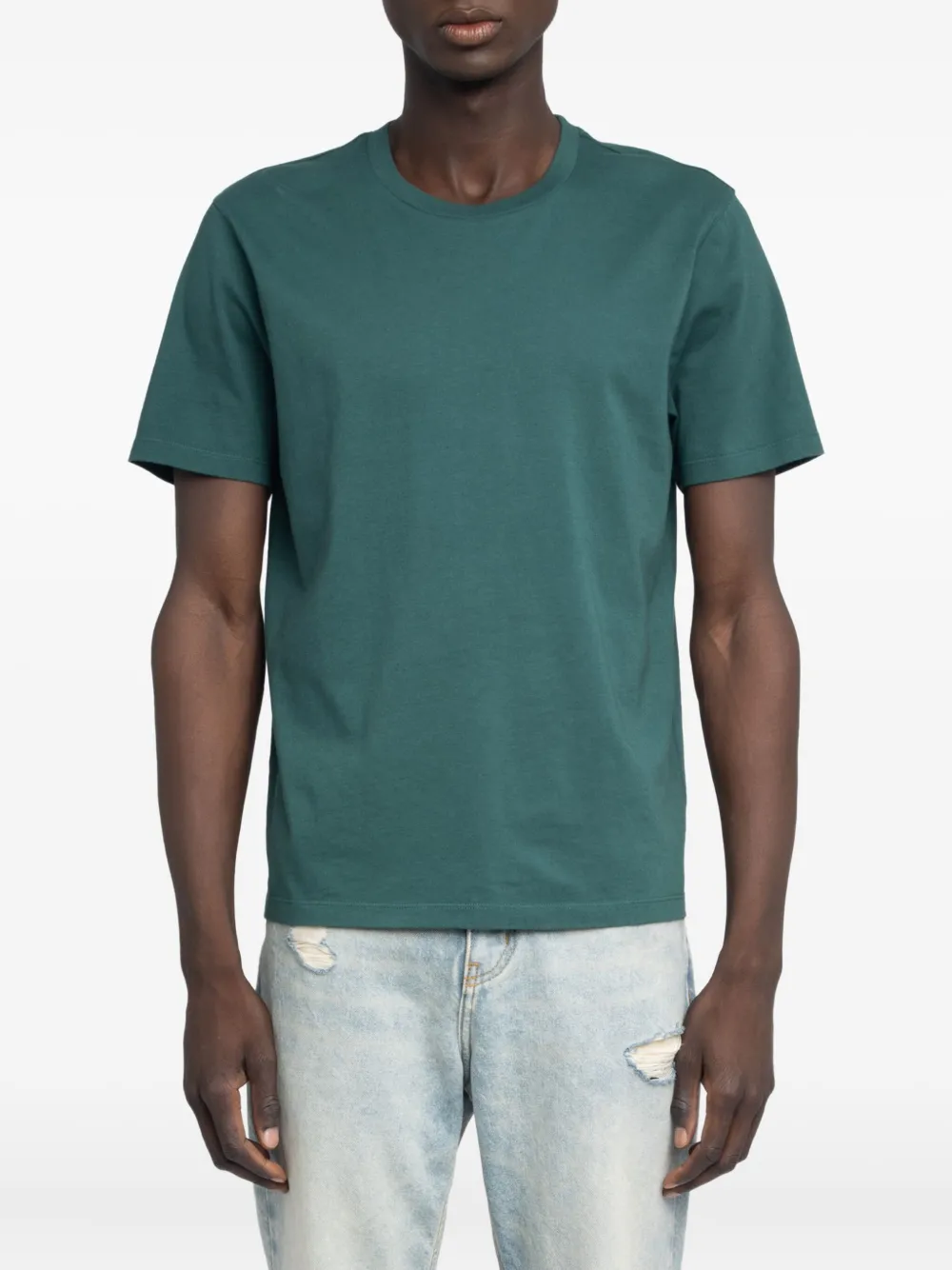 Zadig&Voltaire Tommy katoenen T-shirt met print op de achterkant Groen