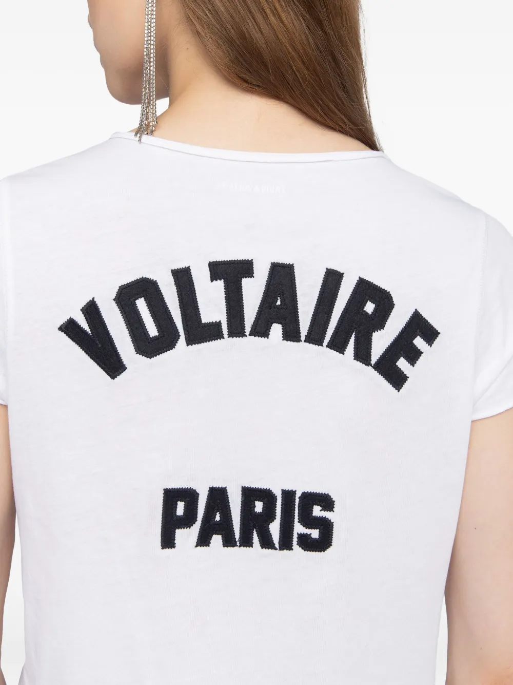 Zadig&Voltaire T-shirt met logodetail Wit