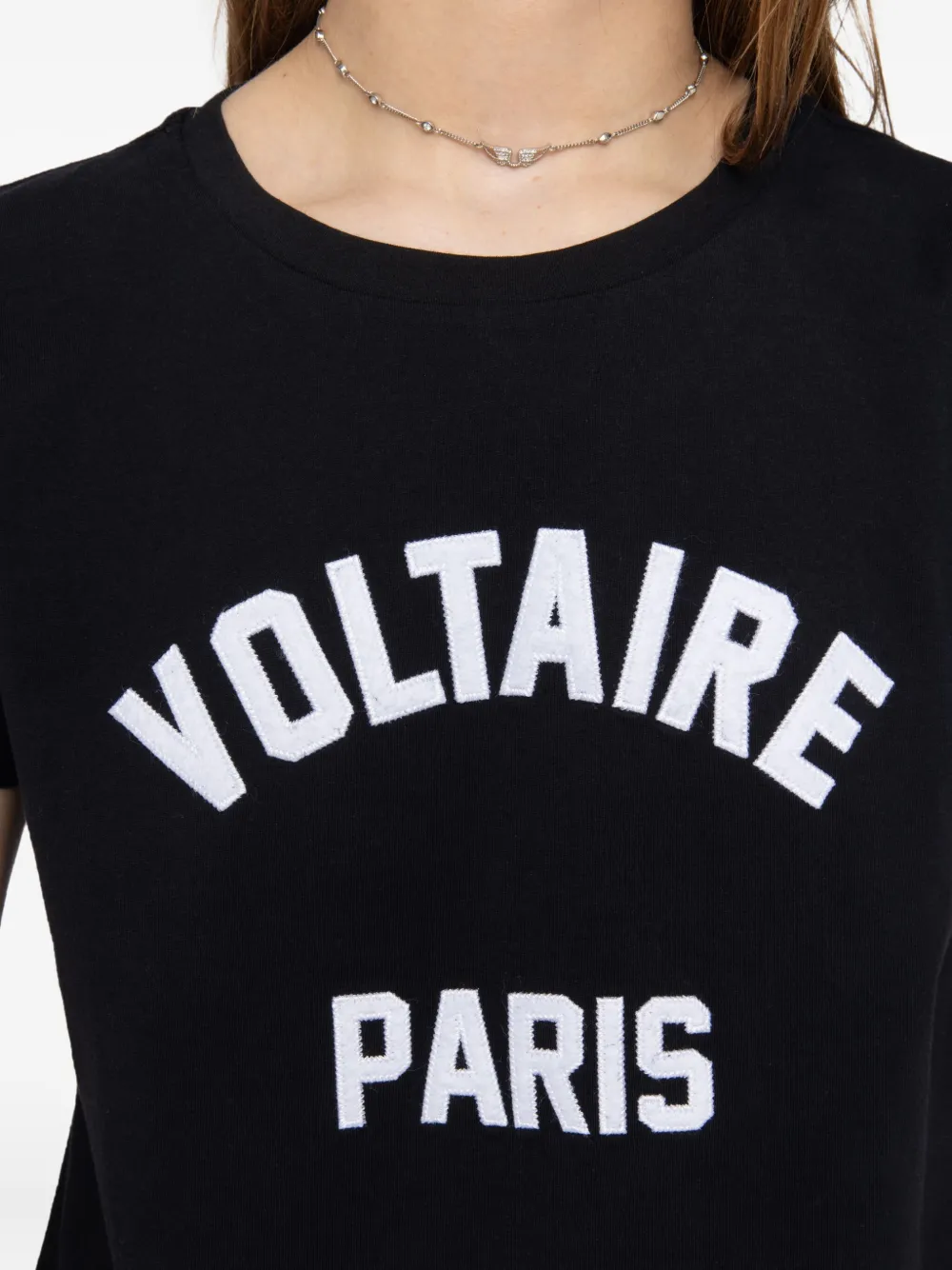 Zadig&Voltaire Alys katoenen T-shirt Zwart