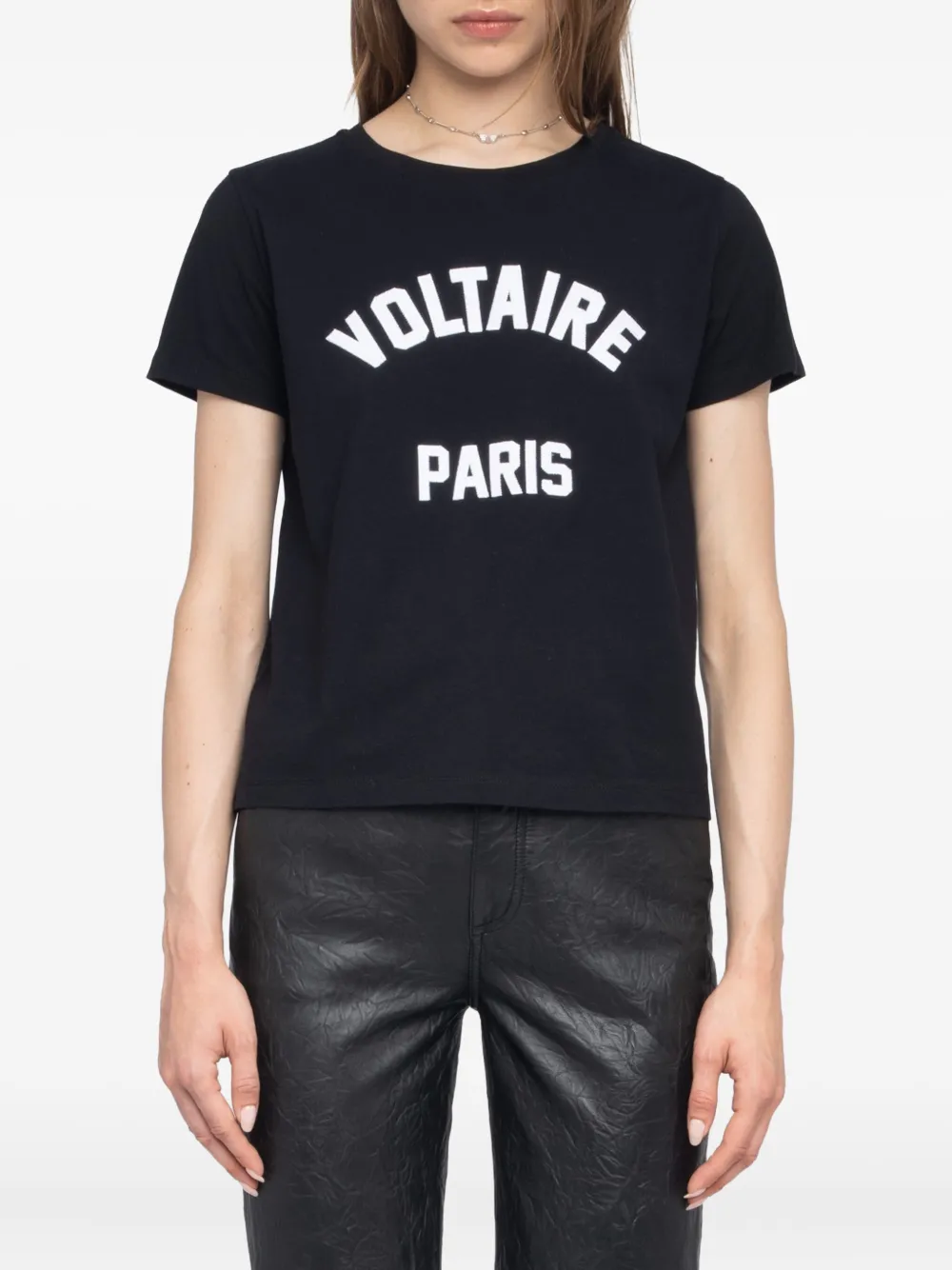 Zadig&Voltaire Alys katoenen T-shirt Zwart