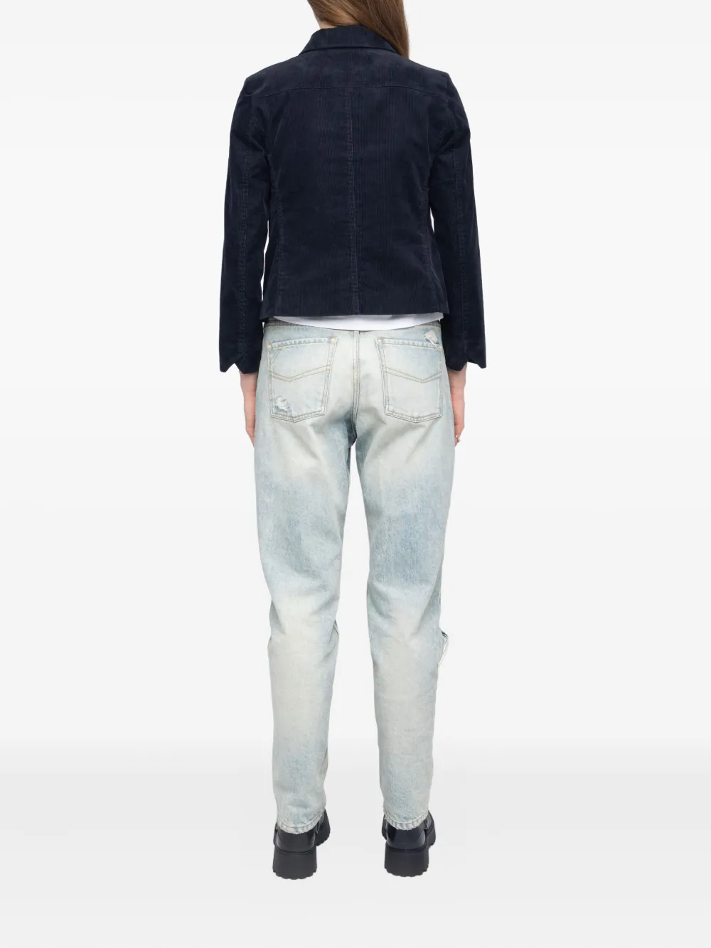 Zadig&Voltaire Liam corduroy jacket Blauw