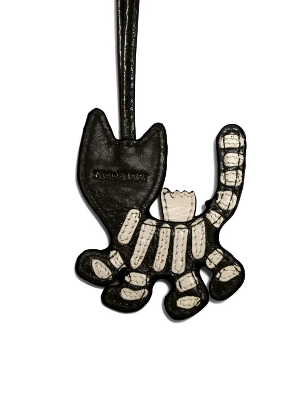 Zadig&Voltaire skeleton-cat Keyring | Black | FARFETCH