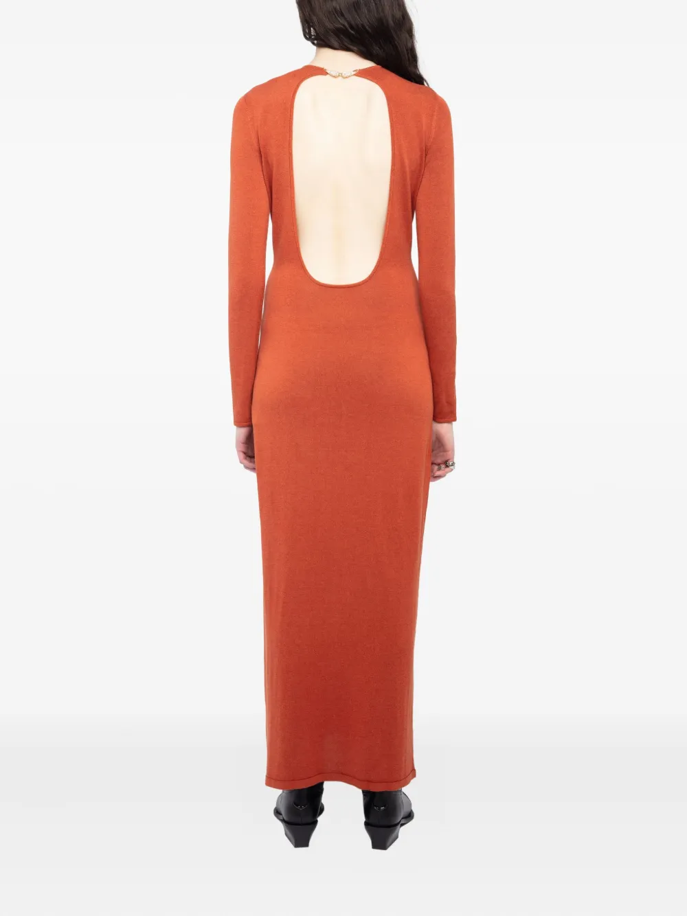 Zadig&Voltaire Sarra maxi dress - Oranje