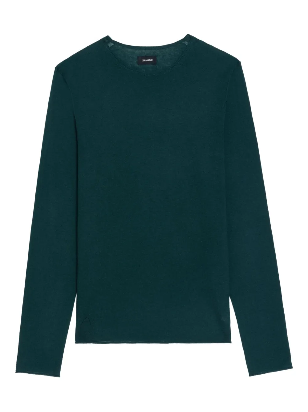Zadig&Voltaire Teiss raw-edge crew-neck sweater | Green | Image 1
