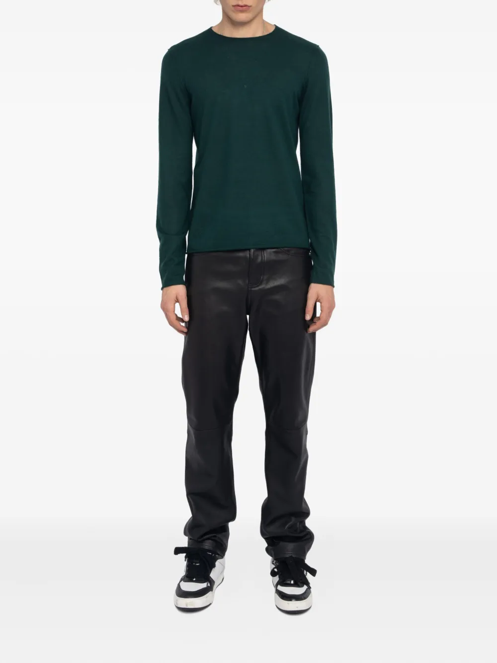 Zadig&Voltaire Teiss raw-edge crew-neck sweater | Knitted Sweaters | Image 2
