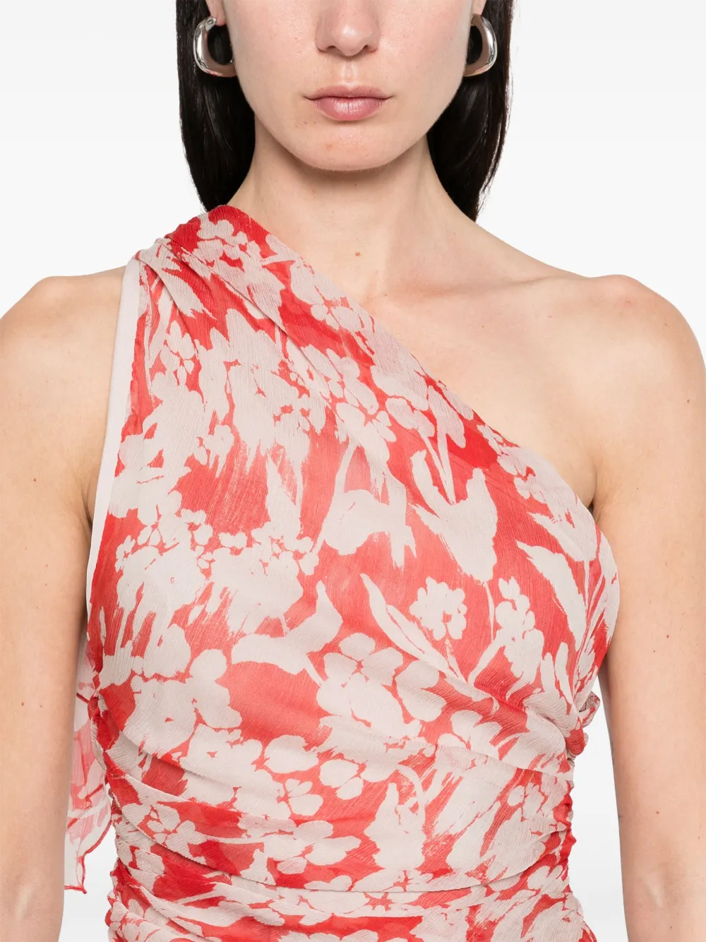 Victoria Beckham Asymmetrische top Rood