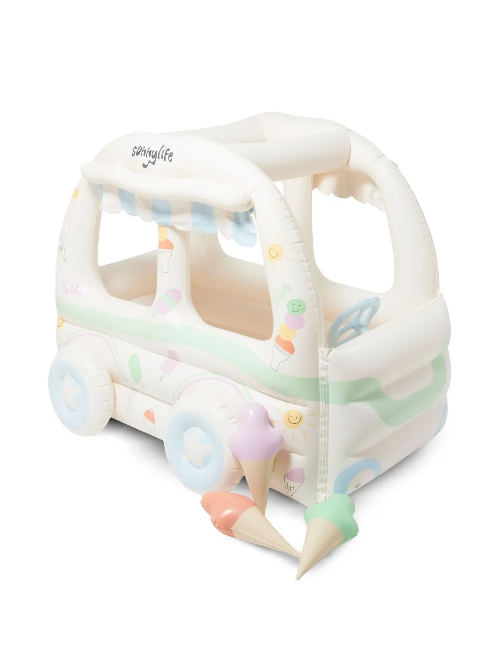 Sunnylife Kids inflatable cubby | White | Image 1