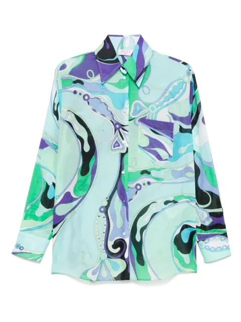 PUCCI camisa con estampado Orchidee