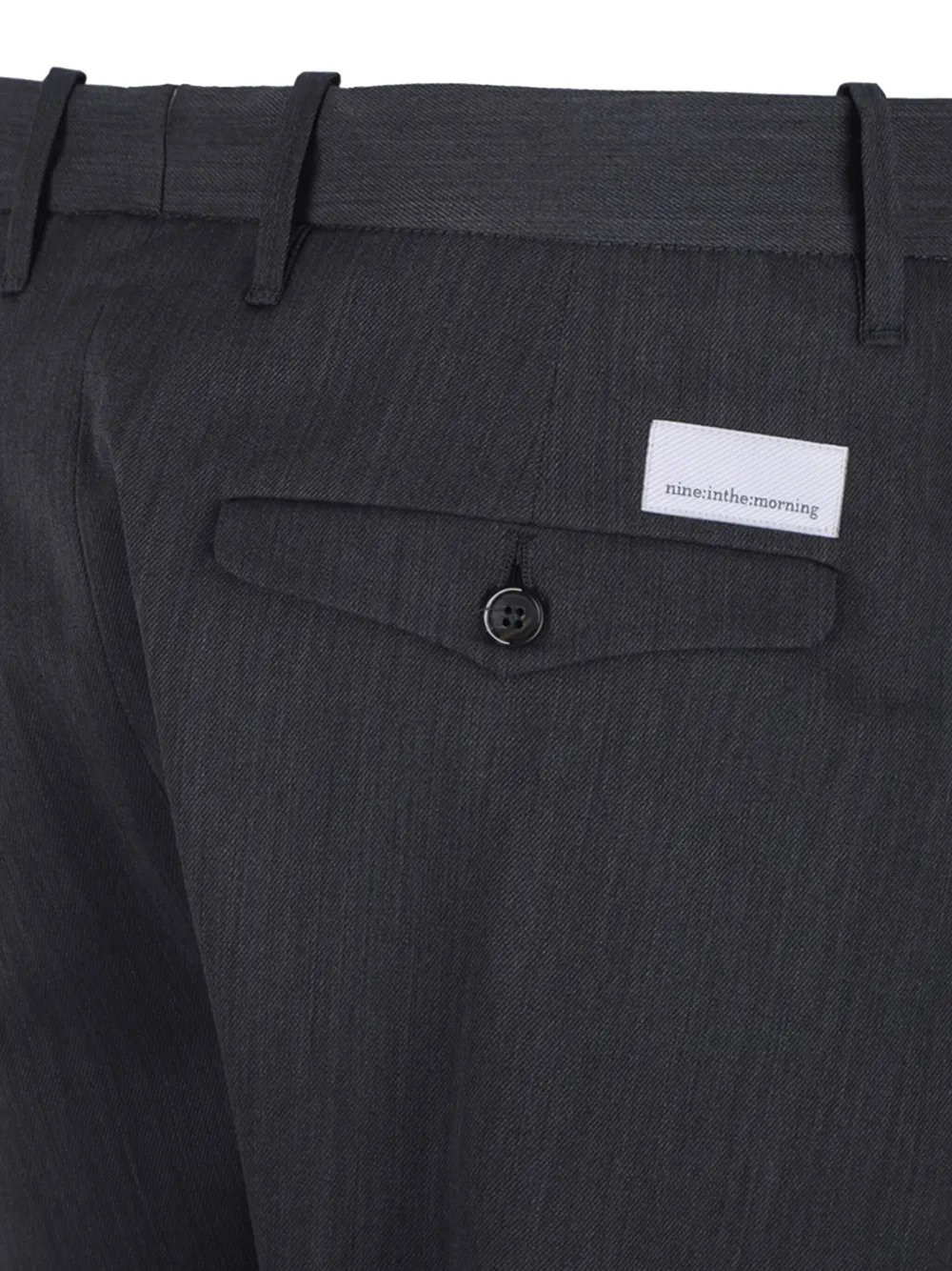 Nine In The Morning Broek met geplooid detail Zwart