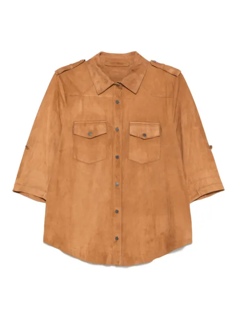 Salvatore Santoro suede shirt