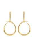 Dinny Hall 22K gold vermeil Toro large drop hoops